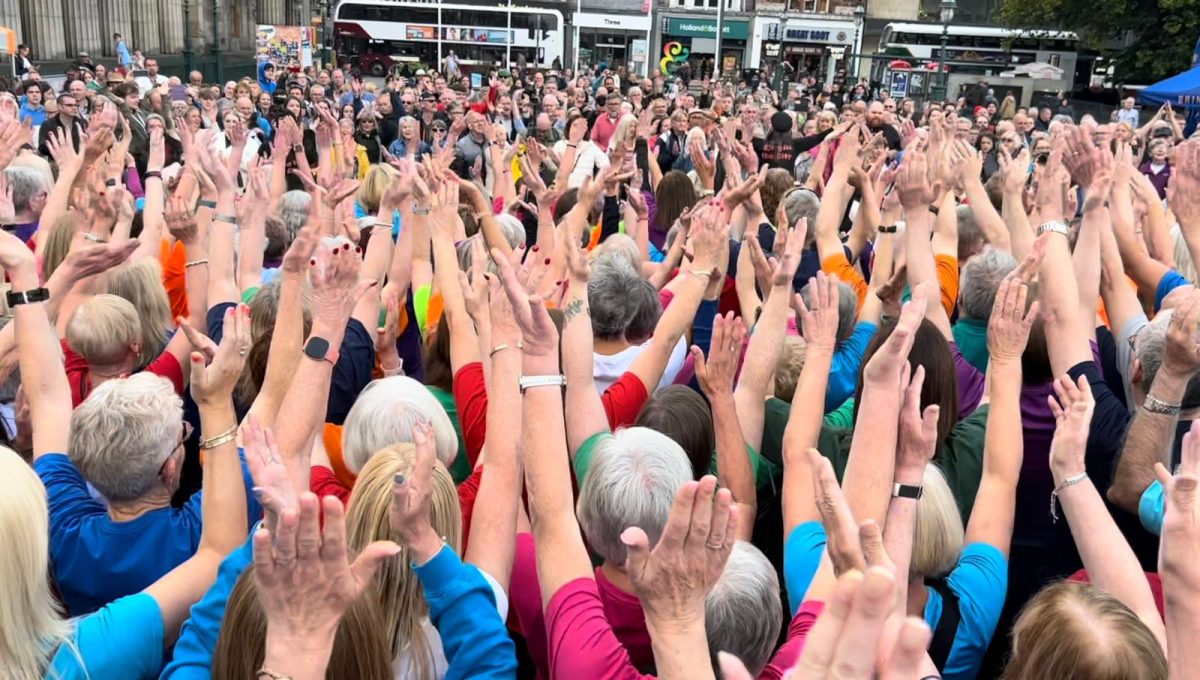 Edinburgh Festival 2023 Sing in the City Busk